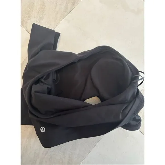 Lululemon Align Asymmetrical One Sleeve Long Sleeve Top Size 4 Black - Picture 9 of 9